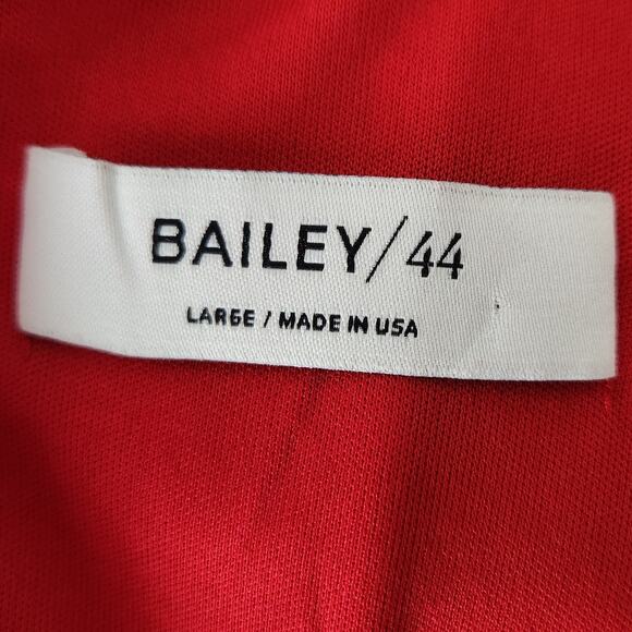 Bailey 44 Zoe Red Mini Dress Scoop Neck Fit & Flare Cap Sleeves Size Large - Picture 5 of 8